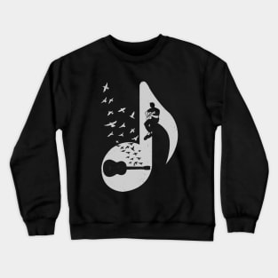 Musical note - Acoustic Guitar Crewneck Sweatshirt